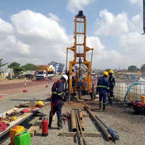 XY-600T Working in Ghana for Geotechnical Exploration